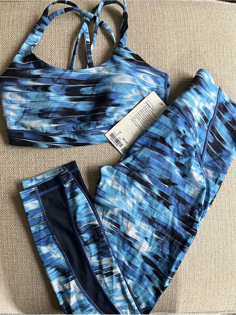 LULULEMON BUNDLE/SET: NWT Energy Bra + EUC Train Times Tight 25”